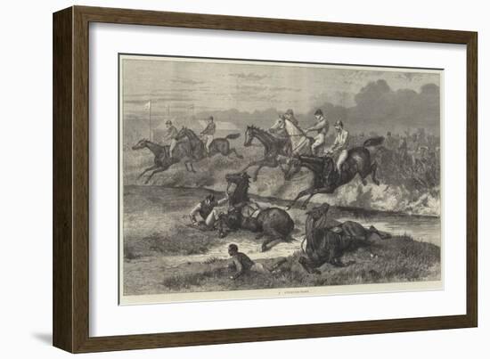 A Steeplechase-Johann Baptist Zwecker-Framed Giclee Print