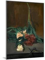 A Stem of Peonies and Pruning Shears, 1864-Edouard Manet-Mounted Giclee Print