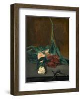 A Stem of Peonies and Pruning Shears, 1864-Edouard Manet-Framed Giclee Print