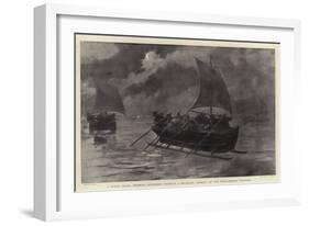 A Stern Chase, Prussian Excisemen Pursuing a Smuggling Ice-Boat on the Russo-German Frontier-Joseph Nash-Framed Giclee Print