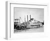 A Stern-Wheeler Loaded with Cotton Bales at New Orleans, C.1900 (B/W Photo)-American-Framed Giclee Print