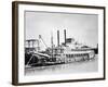 A Stern-Wheeler Loaded with Cotton Bales at New Orleans, C.1900 (B/W Photo)-American-Framed Premium Giclee Print