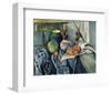 A Still Life Aubergines-Paul Cézanne-Framed Art Print