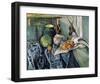 A Still Life Aubergines-Paul Cézanne-Framed Art Print