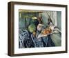 A Still Life Aubergines-Paul Cézanne-Framed Art Print