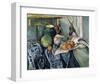 A Still Life Aubergines-Paul Cézanne-Framed Art Print