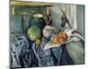 A Still Life Aubergines-Paul Cézanne-Mounted Art Print