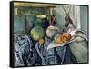 A Still Life Aubergines-Paul Cézanne-Framed Stretched Canvas