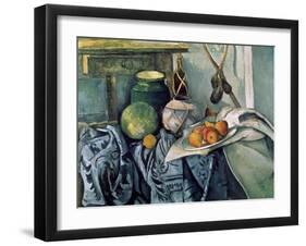 A Still Life Aubergines-Paul Cézanne-Framed Art Print