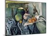 A Still Life Aubergines-Paul Cézanne-Mounted Art Print