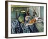 A Still Life Aubergines-Paul Cézanne-Framed Art Print