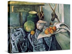 A Still Life Aubergines-Paul Cézanne-Stretched Canvas