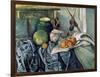 A Still Life Aubergines-Paul Cézanne-Framed Art Print