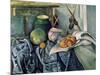 A Still Life Aubergines-Paul Cézanne-Mounted Art Print