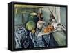 A Still Life Aubergines-Paul Cézanne-Framed Stretched Canvas