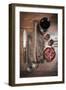 A Still Life Featuring a Fish Skeleton, Pomegranate and Red Wine-Komar-Framed Photographic Print