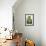 A Still Life Featuring Assorted Fresh Vegetables from the Garden on an Old Green Table-Sabine Löscher-Framed Photographic Print displayed on a wall