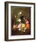 A Still Life in a Stone Niche-Cornelis De Wael-Framed Giclee Print