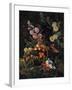 A Still Life of Flowers and a Basket of Fruit-Johan Laurentz Jensen-Framed Giclee Print