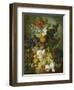 A Still Life of Flowers and Fruit-Jan van Os-Framed Giclee Print