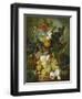 A Still Life of Flowers and Fruit-Jan van Os-Framed Giclee Print