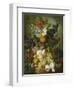 A Still Life of Flowers and Fruit-Jan van Os-Framed Premium Giclee Print