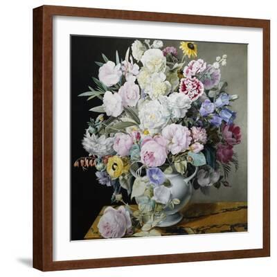 'A Still Life of Flowers on a Marble Ledge' Photographic Print - Cyane ...