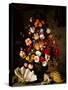 A Still Life of Flowers (Painting)-Balthasar van der Ast-Stretched Canvas