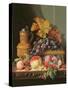 A Still Life of Fruit-Edward Pritchett-Stretched Canvas