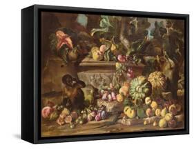 A Still Life of Fruit-Abraham Brueghel-Framed Stretched Canvas