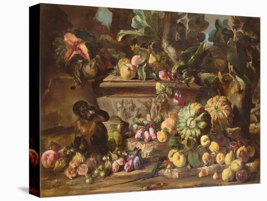 A Still Life of Fruit-Abraham Brueghel-Stretched Canvas