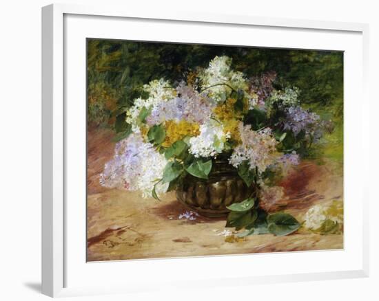 A Still Life of Lilacs-Georges Jennin-Framed Giclee Print