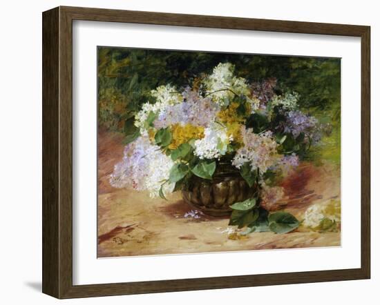 A Still Life of Lilacs-Georges Jennin-Framed Giclee Print