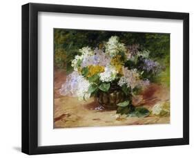 A Still Life of Lilacs-Georges Jennin-Framed Premium Giclee Print