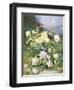 A Still Life of Pink and Yellow Roses-Alexandre Debrus-Framed Giclee Print