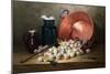 A Still Life of Plums and Jam-Making Utensils-Paul Gagneux-Mounted Giclee Print