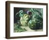 A Still Life of Pumpkins and Artichokes-Carl Vilhelm Balsgaard-Framed Premium Giclee Print
