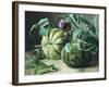 A Still Life of Pumpkins and Artichokes-Carl Vilhelm Balsgaard-Framed Giclee Print