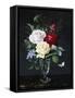 A Still Life of Roses and Clematis-Olaf August Hermansen-Framed Stretched Canvas