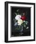 A Still Life of Roses and Clematis-Olaf August Hermansen-Framed Photographic Print