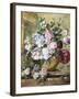 A Still Life of Roses, Delphiniums and Tulips-Jacobus Linthorst-Framed Photographic Print