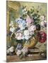 A Still Life of Roses, Delphiniums and Tulips-Jacobus Linthorst-Mounted Photographic Print