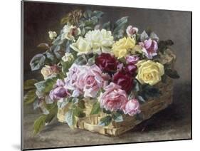 A Still Life of Roses in a Basket, 1894-Anthonore A.E. Christensen-Mounted Giclee Print