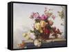 A Still Life of Roses-Paul Claude Jance-Framed Stretched Canvas