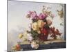 A Still Life of Roses-Paul Claude Jance-Mounted Giclee Print