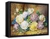 A Still Life of Roses-Thomas Frederick Collier-Framed Stretched Canvas