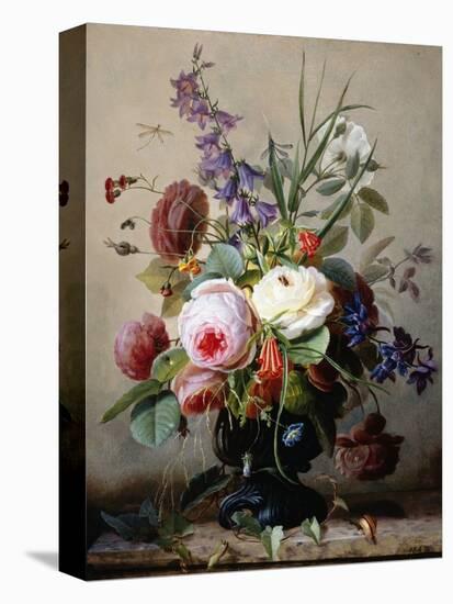 A Still Life of Summer Flowers-Hans Hermann-Stretched Canvas