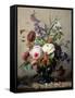 A Still Life of Summer Flowers-Hans Hermann-Framed Stretched Canvas