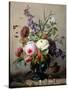 A Still Life of Summer Flowers-Hans Hermann-Stretched Canvas