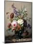 A Still Life of Summer Flowers-Hans Hermann-Mounted Premium Photographic Print